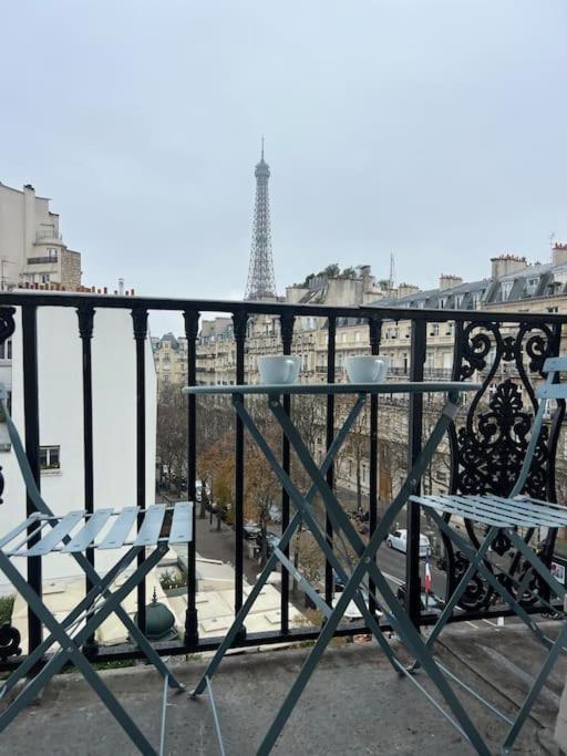 Appartement Paris Vue Tour Eiffel Trocadero Esterno foto