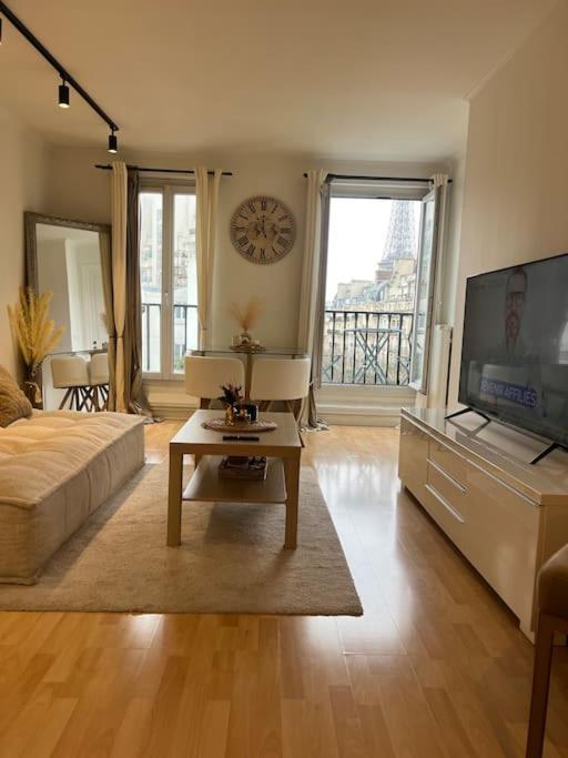 Appartement Paris Vue Tour Eiffel Trocadero Esterno foto